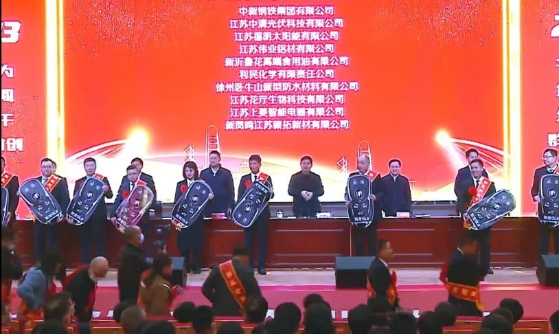 江苏问鼎国际PG官方网站喜获新沂经开区“突出贡献”“金牌项目”双项荣誉