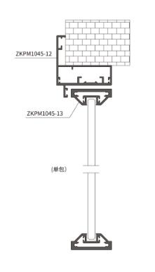 b396f135b893d07a ZKPM1045-4510极窄55mm包墙框平开门